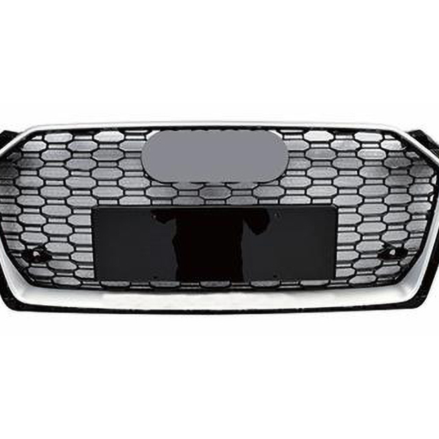 A5 18 RS5 GRILLE (W LOGO) إطار فضي